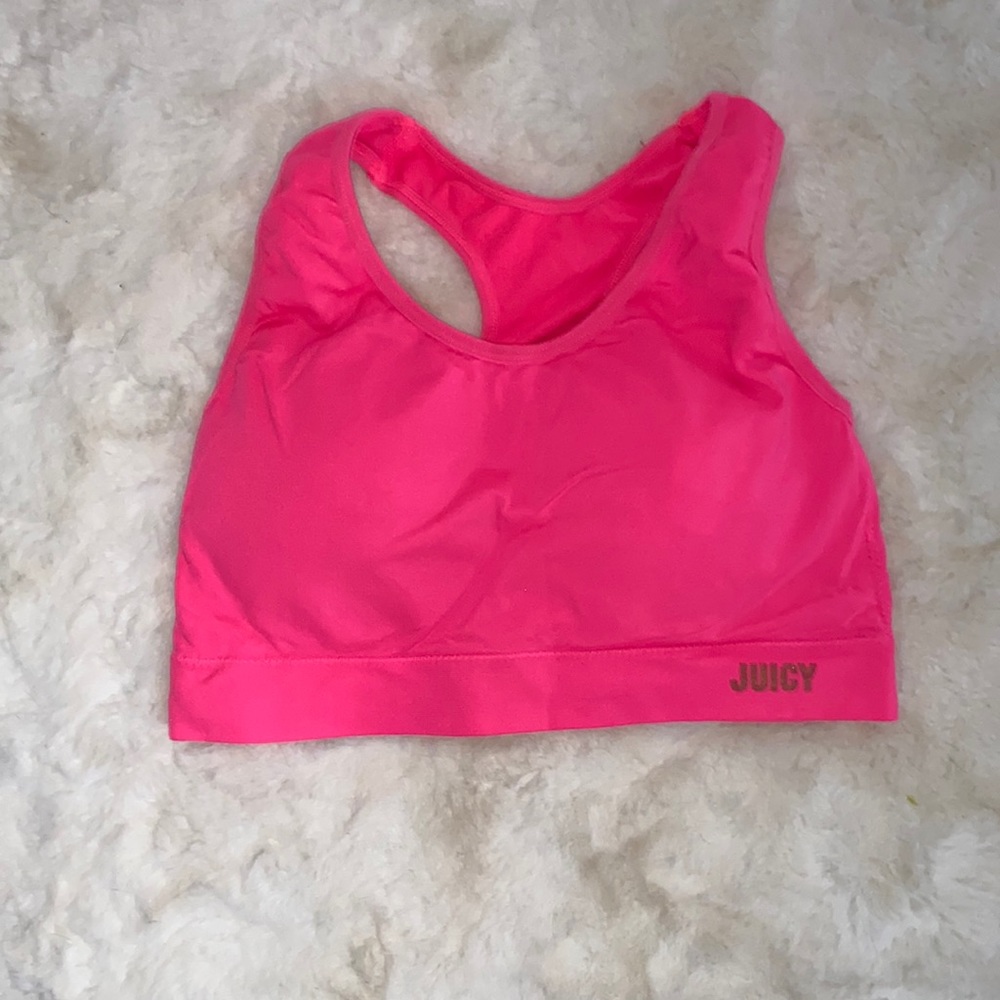 Juicy Couture | Hot Pink Razor Back Sports Bra